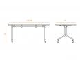 Table pliante à roulettes YORK - Gasperi_2