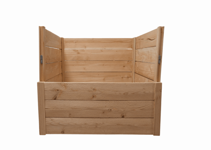 Bac structurant Eco bois droit - pour déchets - 300L à 1000L - Résineux brut, Douglas brut_2