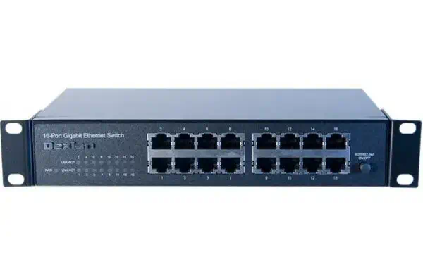 Dexlan 891016 commutateur réseau Non-géré L2 Gigabit Ethernet (10/100/1000) 1U Noir_2