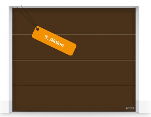 Porte de garage anti-effraction sectionnelle RenoMatic - rainure L - surface Planar - motorisée avec panneaux isolants_2