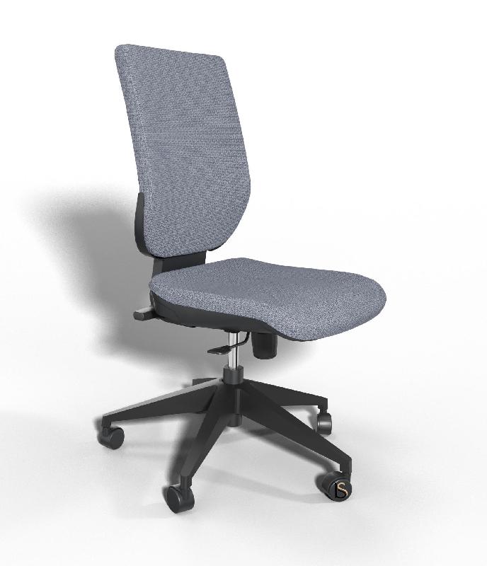 Siège de bureau Tertio avec système contact permanent - Sokoa - Gris, Non_0