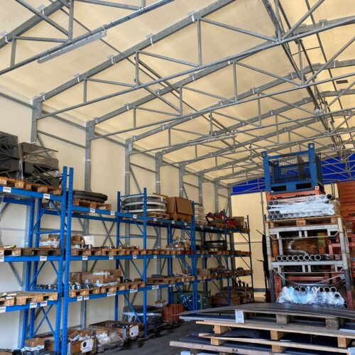 Tunnel de stockage en PVC autoportant - AutoGO - Structure flexible et économique pour des besoins d'espace rapidement adaptables_2