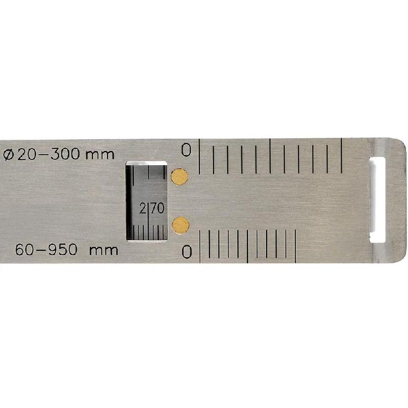 Circomètre à ruban en acier - 1100-1500 mm - Diamètres de 20 à 2300 mm - Lecture 0,1 mm - Référence 627345_2