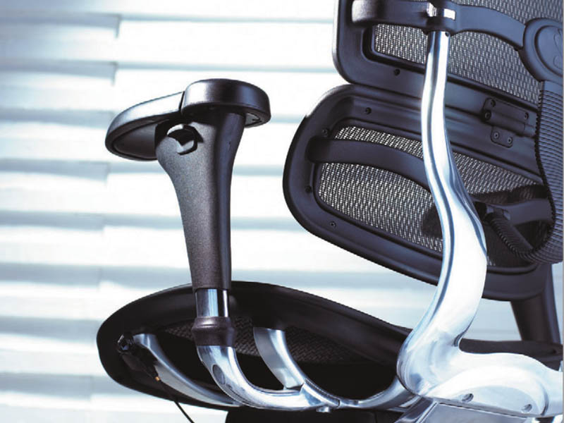 Fauteuil ergonomique Experia - usage intensif 24h/24h - mécanisme synchrone - structure aluminium avec soutien lombaire_2