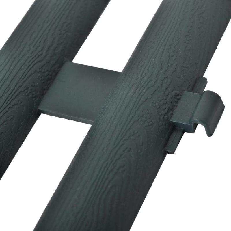 Vidaxl bordures de pelouse 17 pcs 10 m vert 41229_2