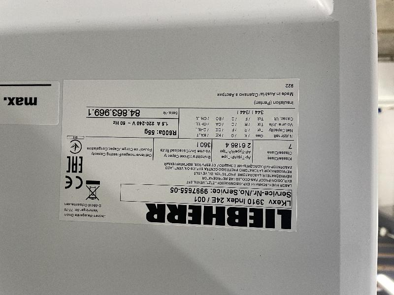 Armoire laboratoire positive Liebherr LKexv 3910 ATEX_2