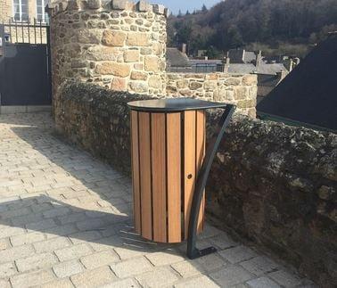 Corbeille OKOUME 120 Litres stratifié compact_2