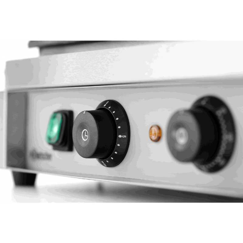Grill contact professionnel Panini-T 1G - Plaques lisses en fonte avec minuterie_2