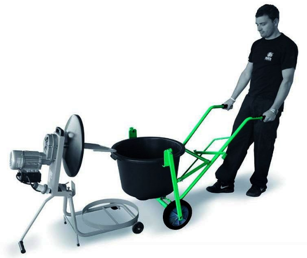 Mix 60 P - Malaxeur électrique compact horizontal - IMER - 60 litres - Pour petits chantiers et rénovation_2