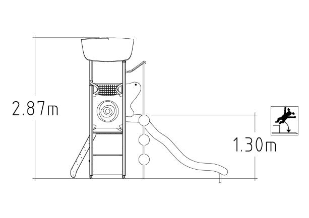 Structure multi- jeux 3 à 5 ans - Unimini Kolea - 8046948 - Hags_2