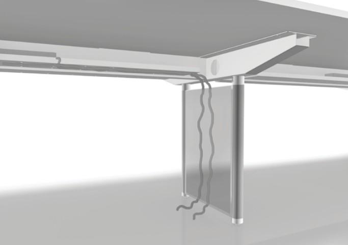 Bureau bench 6 personnes Pigreco - MARTEX. - 140, Anthracite_2