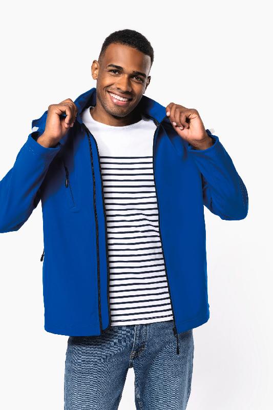 Veste softshell homme à capuche amovible - Kariban - Réf: K413 - Respirante, imperméable et micropolaire_2