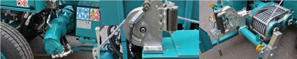 VM 3000 DC - Treuil hydraulique Volta pour pose de câbles souterrains et tirage max. 3500 daN_2