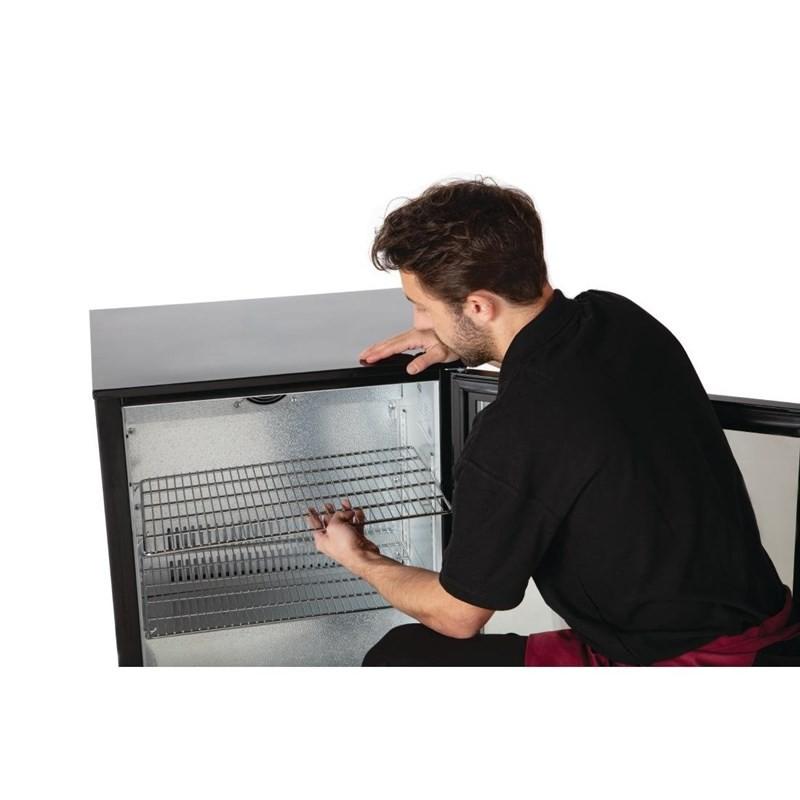 Arrière-bar une porte pivotante Série G noir 138L GL001 Polar_2