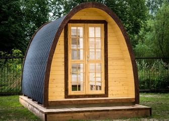 Pod en kit 2.4x4.80m idéal pour espaces extérieurs