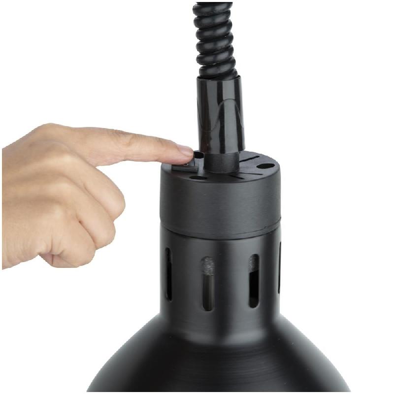 Lampe chauffante rétractable Buffalo finition noir mat | Buffalo - DR759_2