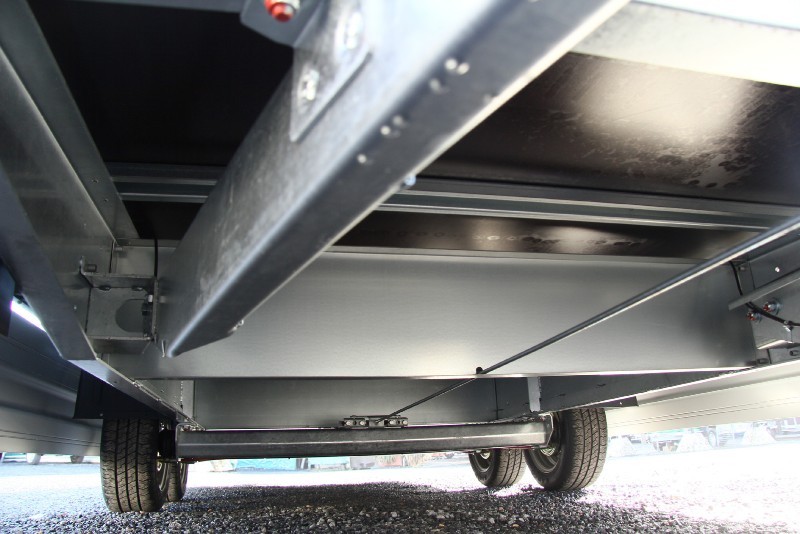 Remorque plateau HUMBAUR HT 305124 - 2 essieux, roues dessous, ridelles alu_2