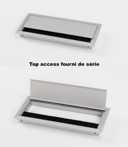 Table de réunion rectangulaire Ogi - MDD. - 240, Anthracite, Hêtre_2