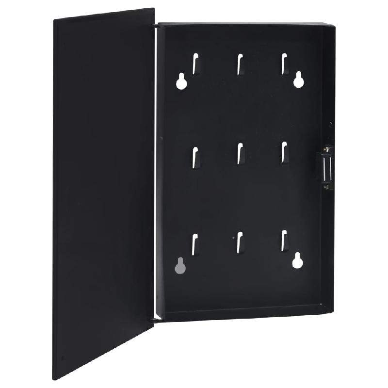Vidaxl boîte à clés avec panneau magnétique noir 30x20x5,5 cm 322779_2