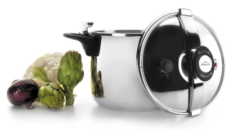 Cocotte à pression Inox 18/10 - Triple fond encapsulé - Contenance 8L - Compatible induction - Lacor_2
