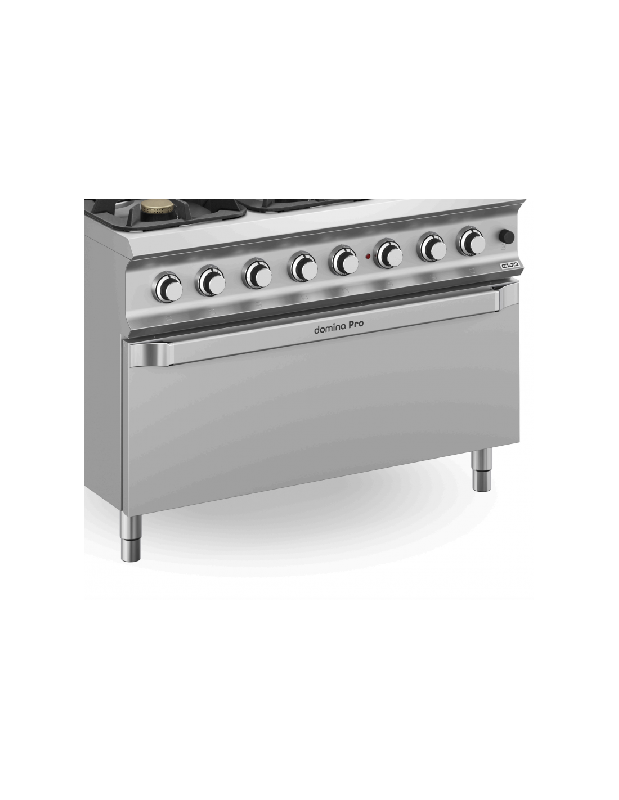Fourneau 6 feux gaz sur grand four gaz MBM - acier inoxydable - modèle IPX5 - 64 kW_2