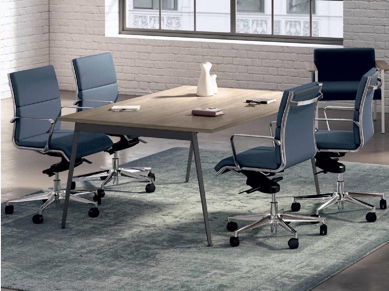Table de réunion X3 - Officity - 160, Anthracite, Gris_2