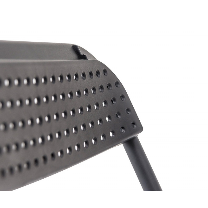 Chaise pliante Big Alex - 80x43x51cm - structure en acier - blanche - usage extérieur_2