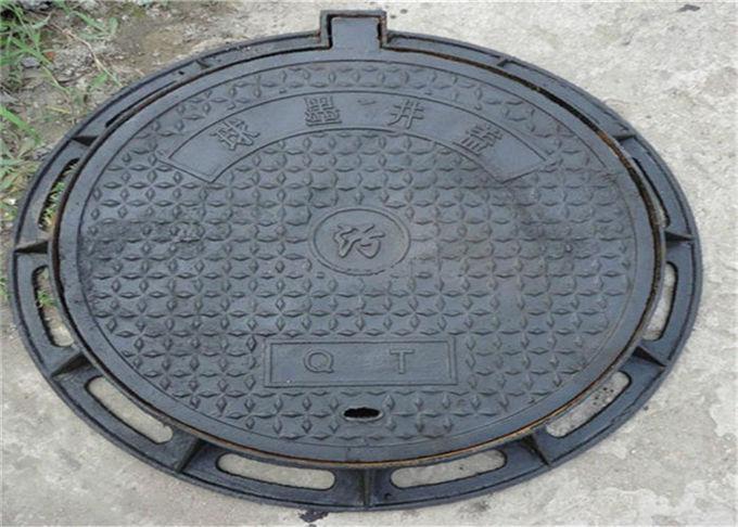 Couvercle et cadre en fer malléable - Couverture ronde durable d'inspection professionnelle - Modèle 800x800_2