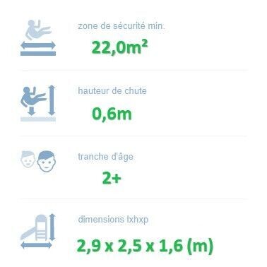 Jeu pour les plus petits - Aire de Jeux conforme EN1176 - Structure avec toboggan et panneaux ludiques - Référence BT11740_2