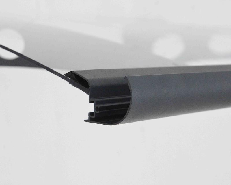 Marquise en aluminium/polycarbonate Saturne - 135 x 90,5 x 18,8 cm - Blanc_2