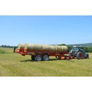 Remorque agricole pour transport de balles humides et sèches