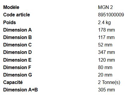 Mgn 2 - Crics bouteille Rodcraft - capacité 2 tonnes - guidage double et grande stabilité_2