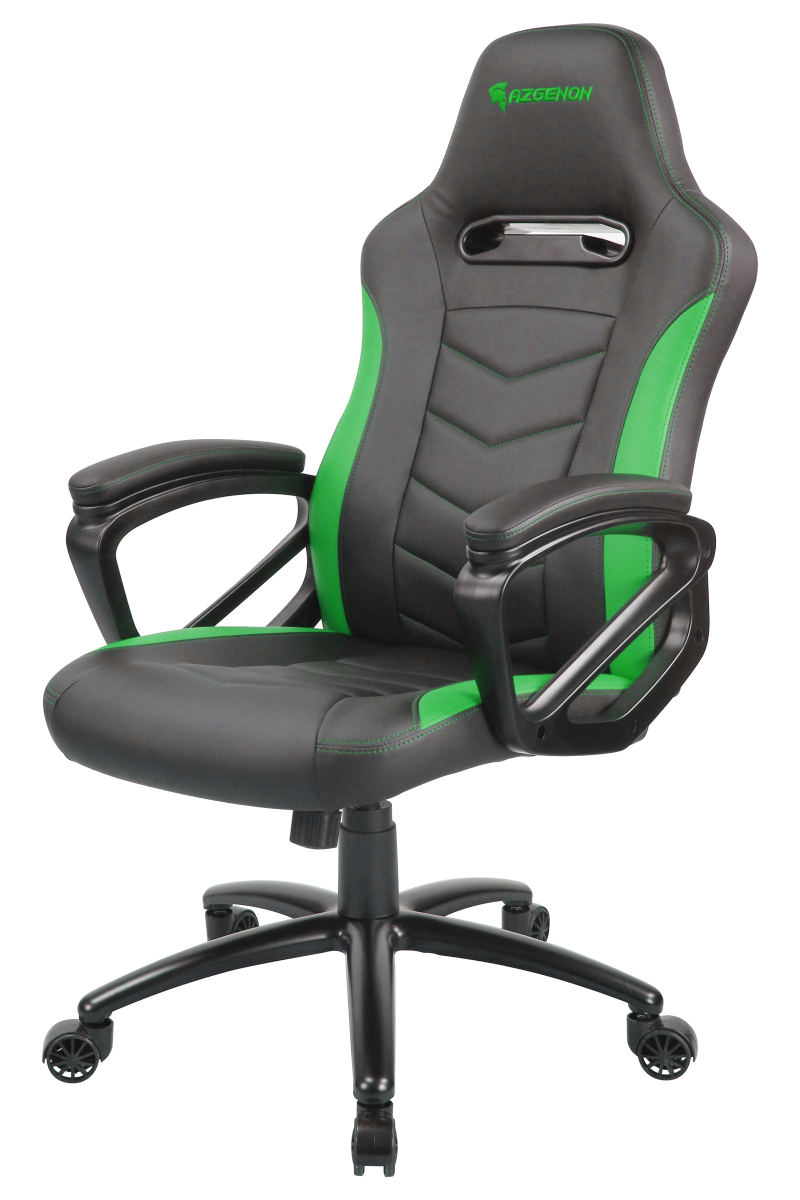 Fauteuil de bureau design racé - robuste et confortable - AZGENON Z100 Vert - Réf : AZG_Z100_BKGRN - poids maximal 120 kg_2