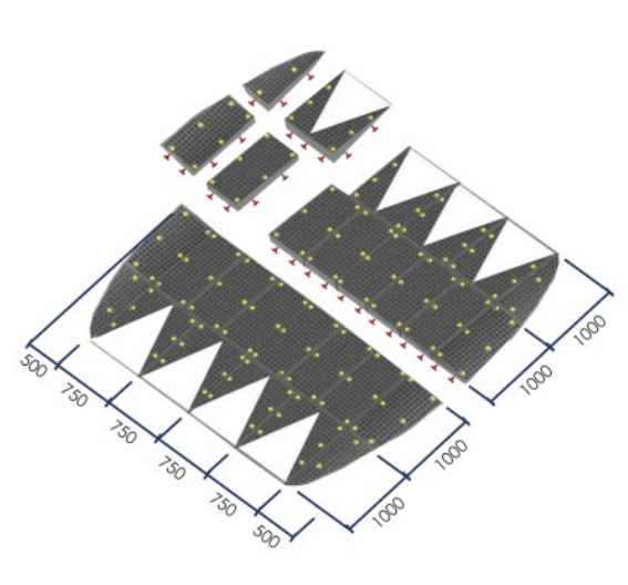 Ralentisseur dos d'âne - Conforme CEREMA - 4m x 10cm - Caoutchouc vulcanisé avec réflecteurs_2