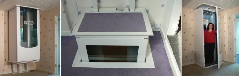 Élévateur domestique compact  - 3 dimensions de cabine - Charge nominale 250kg - Wessex Elesse_2