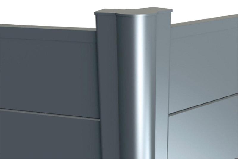 Poteau d'angle à sceller brise vue - 1720_2