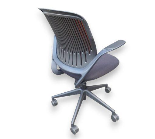 Steelcase Cobi - Chaise de réunion d'occasion avec base noire, roulettes et hauteur réglable - Ergonomique et confortable_2