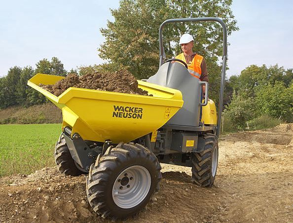 1001 mini-dumper sur pneu - wacker neuson - 1000 kg_2