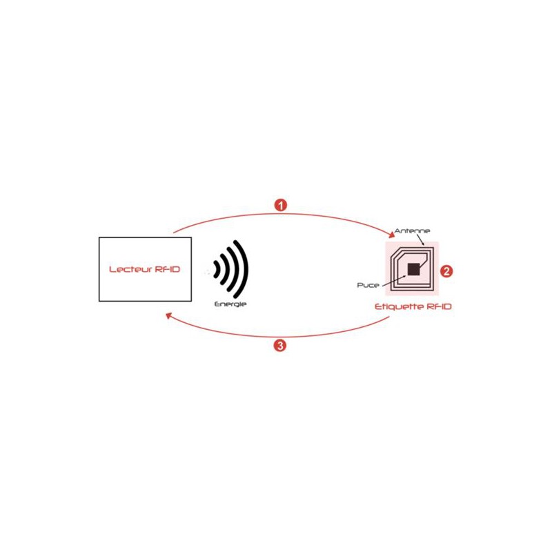 Carte RFID pour l' Identification des personnes, paiement sans contact, contrôle d'accès  Reference : CarteRFID_2