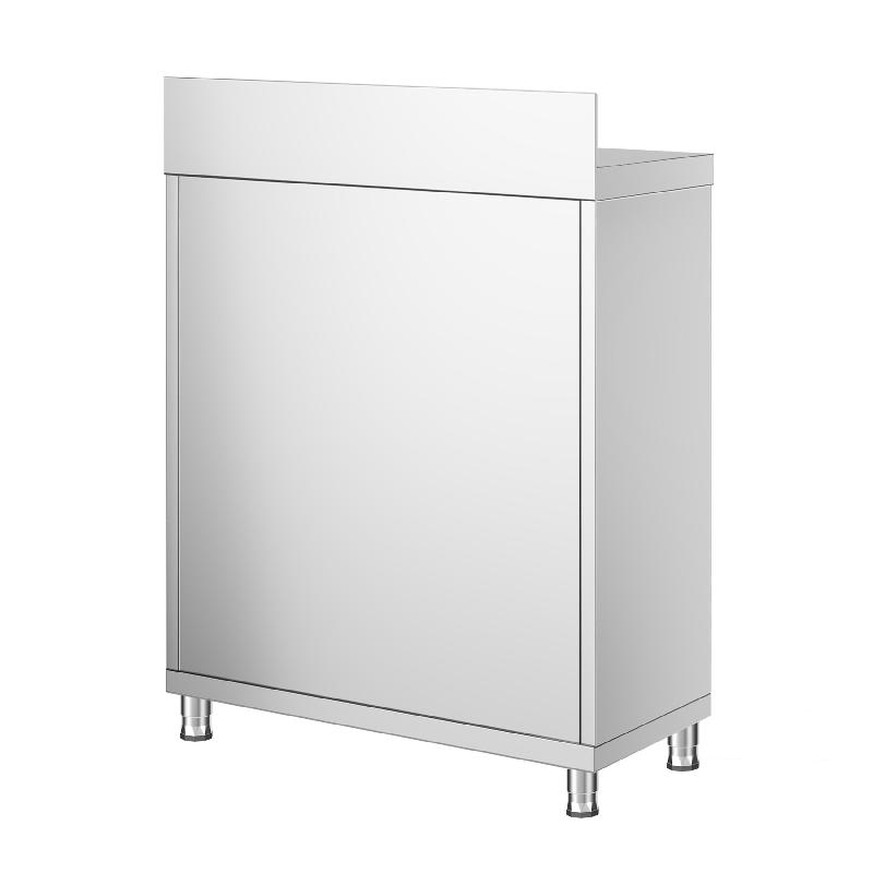 Meuble bas inox adossée P 700 mm avec portes - 600_2