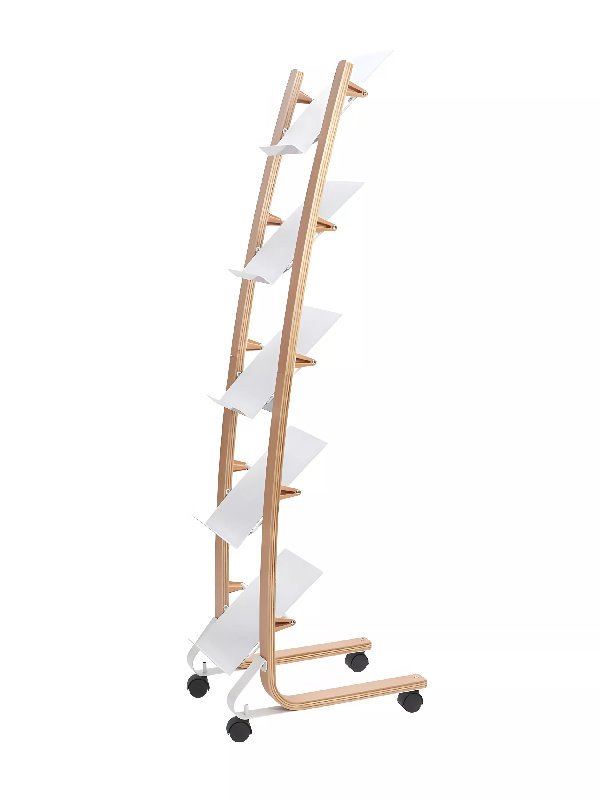 Présentoir mobile design 5 compartiments A4_2