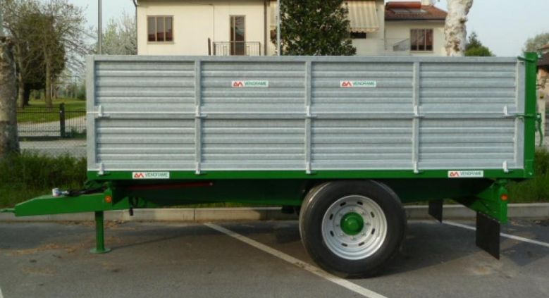 Vz60ml remorque agricole - Vendrame - retournement hydraulique trilatérale - charge 6000 kg - dimensions 4,00x2,20m_2