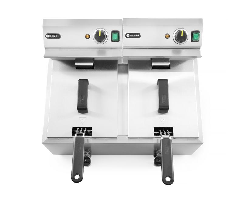 Friteuse Profi Line Analogique avec robinet de vidange 2x8L 230V HENDI_2
