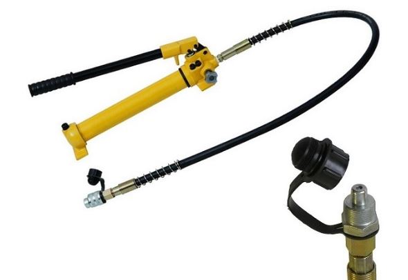 Pompe hydraulique manuelle - simple effet - 700 Bars - 2 vitesses - acier - prêt à l'emploi_2