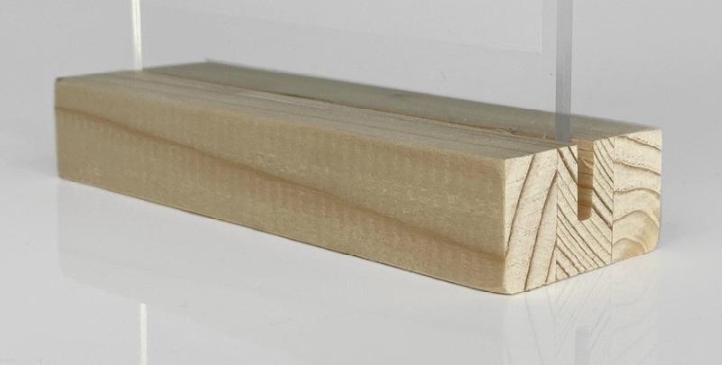 Porte-menu en bois personnalisable avec couvercle en plexiglas de 2 mm - haute résistance aux chocs_2