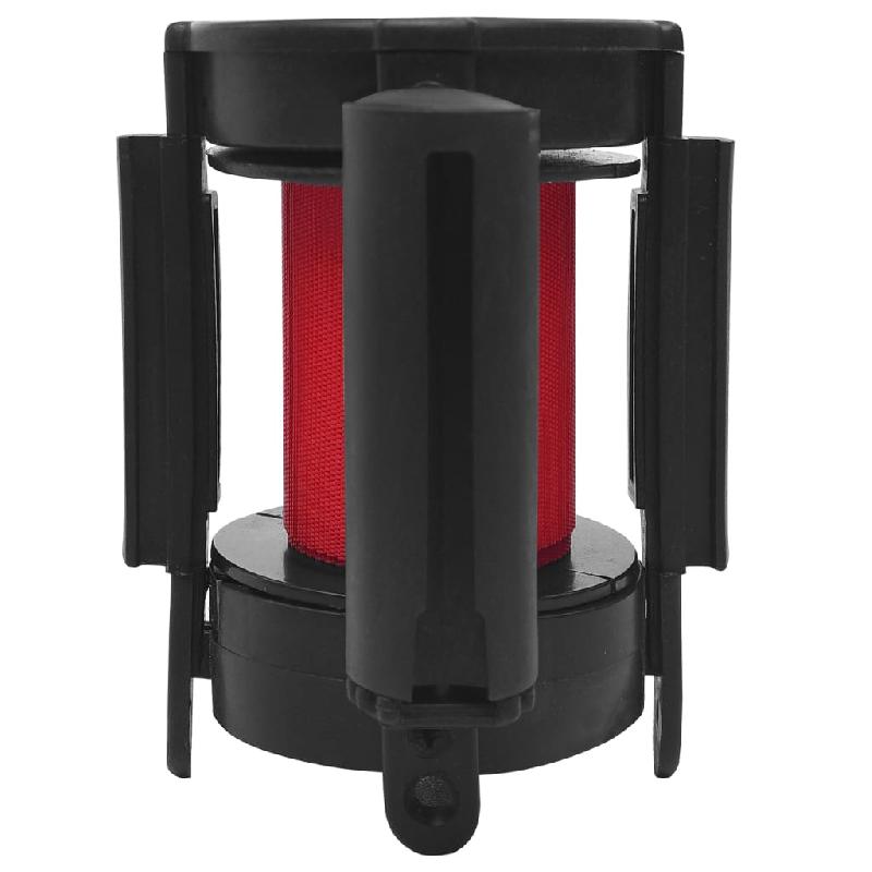 Vidaxl barrière à bande rétractable 200 cm rouge 51163_2