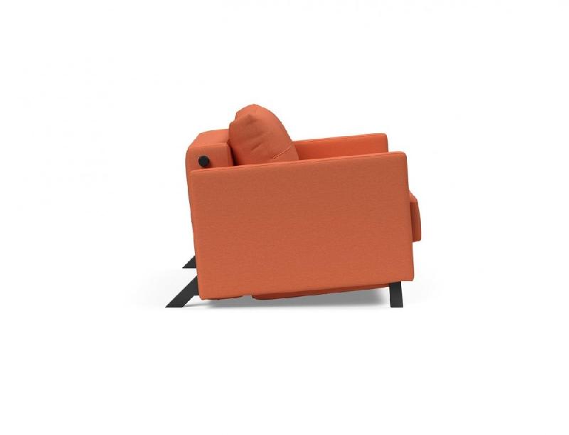 Fauteuil design convertible INNOVATION LIVING - Sofabed Cubed 02 Arms Argus Rust - Lit 200x90 cm_2