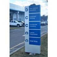 Panneau directionnel - Foshan Nanhai Guose - Panneau de pylône d'entrée de parking en aluminium personnalisé_2