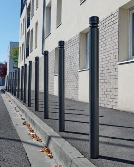 Potelet fixe avec pommeaux PROVINCE - Hauteur 1180 mm - Tube acier ø 76 ou 114 mm - Collection Province_2