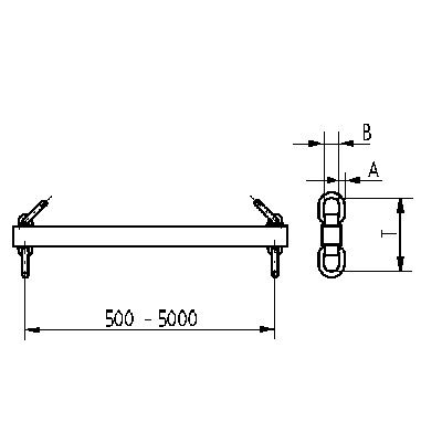 Vsrs 13 - palonnier VIP fixe - RUD - CMU 9500 kg - longueur sur mesure et revêtement spécifique_2